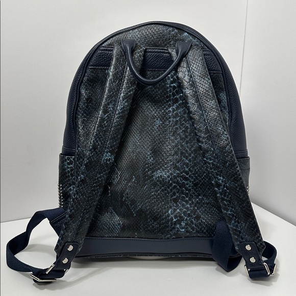 💯Authentic MCM Snakeskin Embossed Visetos Studded Medium Stark Backpack🍀 - Picture 5 of 17